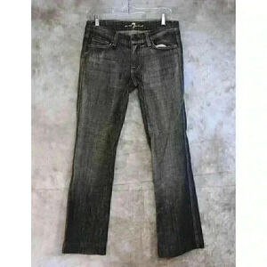 Seven 7 For All Mankind Dark Wash Jeans “A” Pocket Women’s Black Bootcut size 28